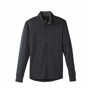 Prana Pratt 1/4 zip long sleeved top Mens size small black outdoor gorpcore